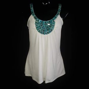 Cache Medium off white dress top